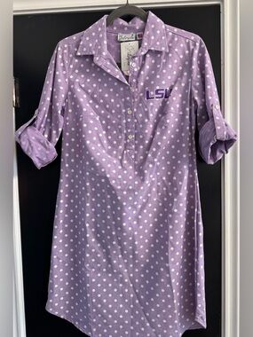 Polka dot LSU dress